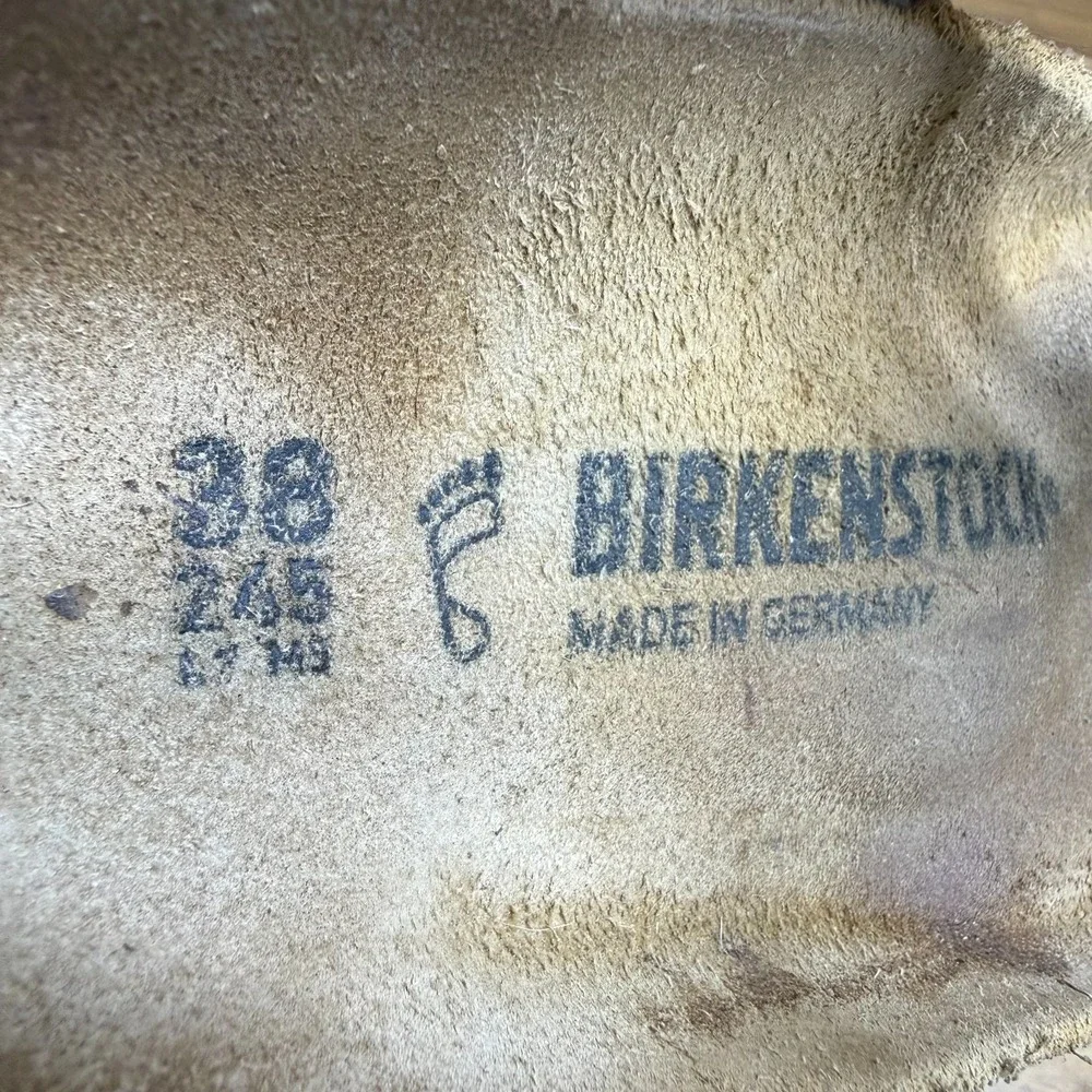 Birkenstock Gizeh Sandals Womens 7 W EU 38 Brown Birko Thong Travel Vacation